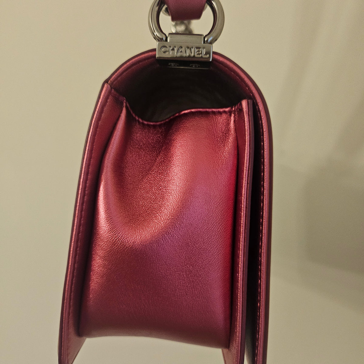 CHANEL Metallic Boy Bag Medium