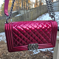 CHANEL Metallic Boy Bag Medium