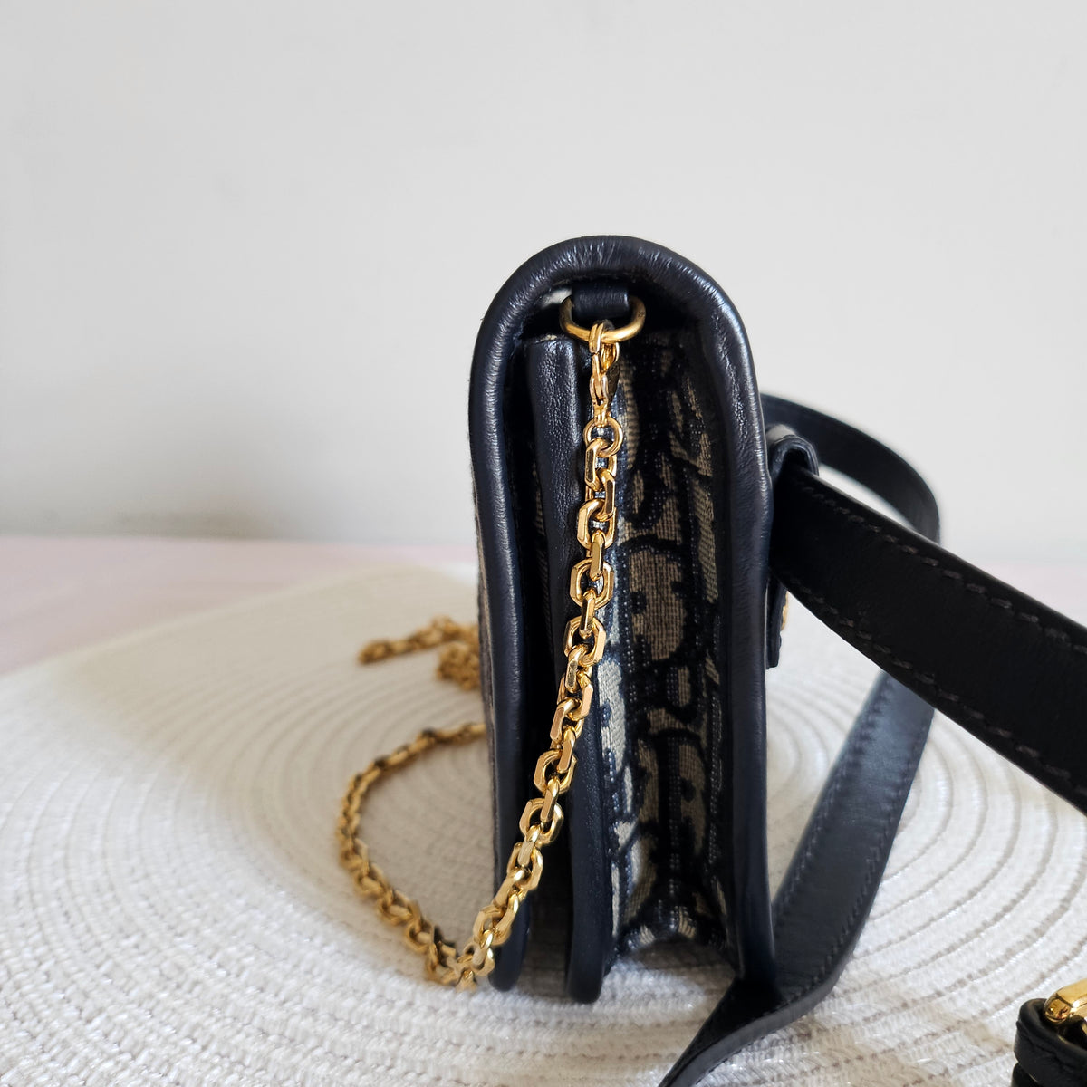 Dior Oblique 30 Montaigne Belt Chain Pouch Bag