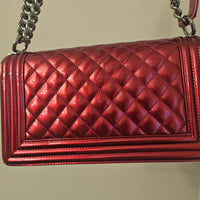 CHANEL Metallic Boy Bag Medium