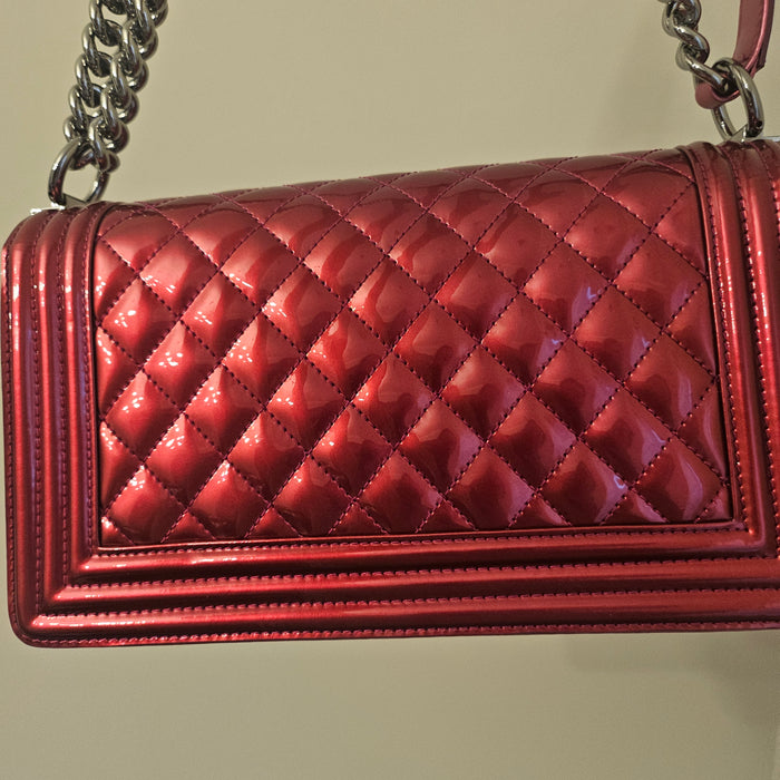 CHANEL Metallic Boy Bag Medium