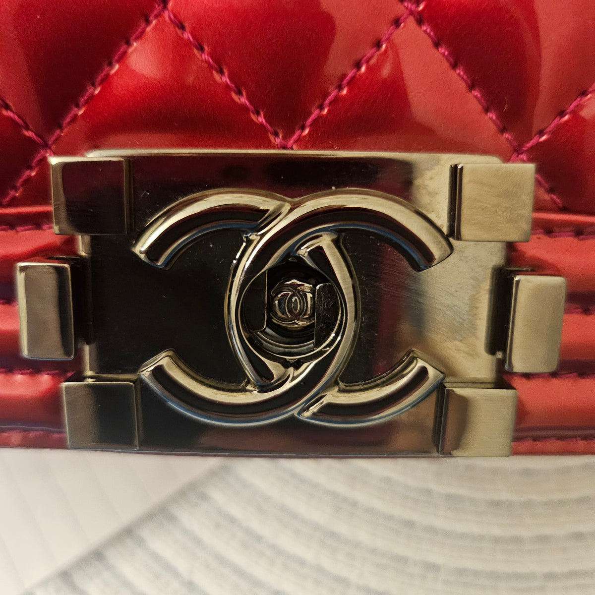 CHANEL Metallic Boy Bag Medium
