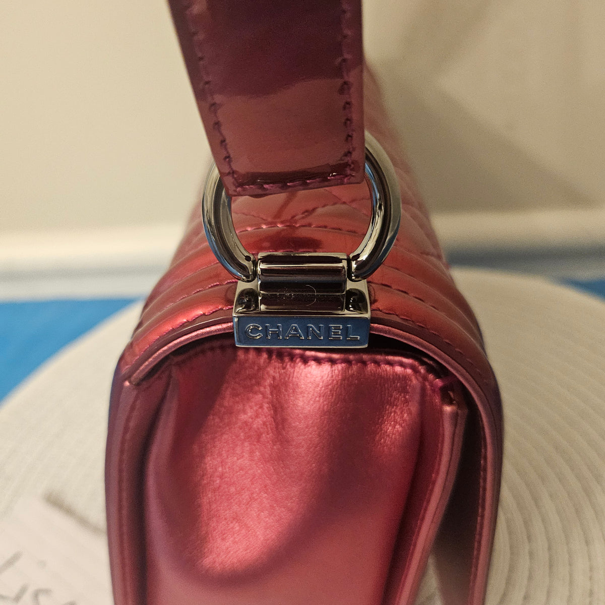 CHANEL Metallic Boy Bag Medium